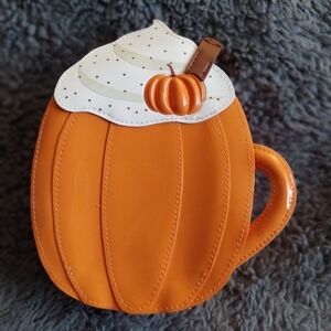 Bath & Body Works Pumpkin Spice Latte Cosmetic Makeup Bag – Fall Aesthetic